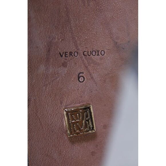 Pour Le Victoire Womens Suede Round Toe Slip-On Block Heels Pumps Brown Size 9 - Picture 5 of 5